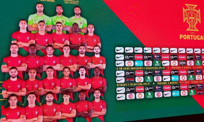 As posições de jogo diferentes no campo e o papel da lista dos 26 jogadores portugueses